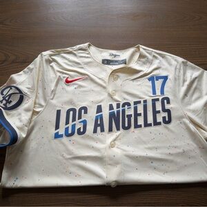 Los Angeles Dodgers Ohtani Nike Cream City Connect Limited Player Jersey Sz M
